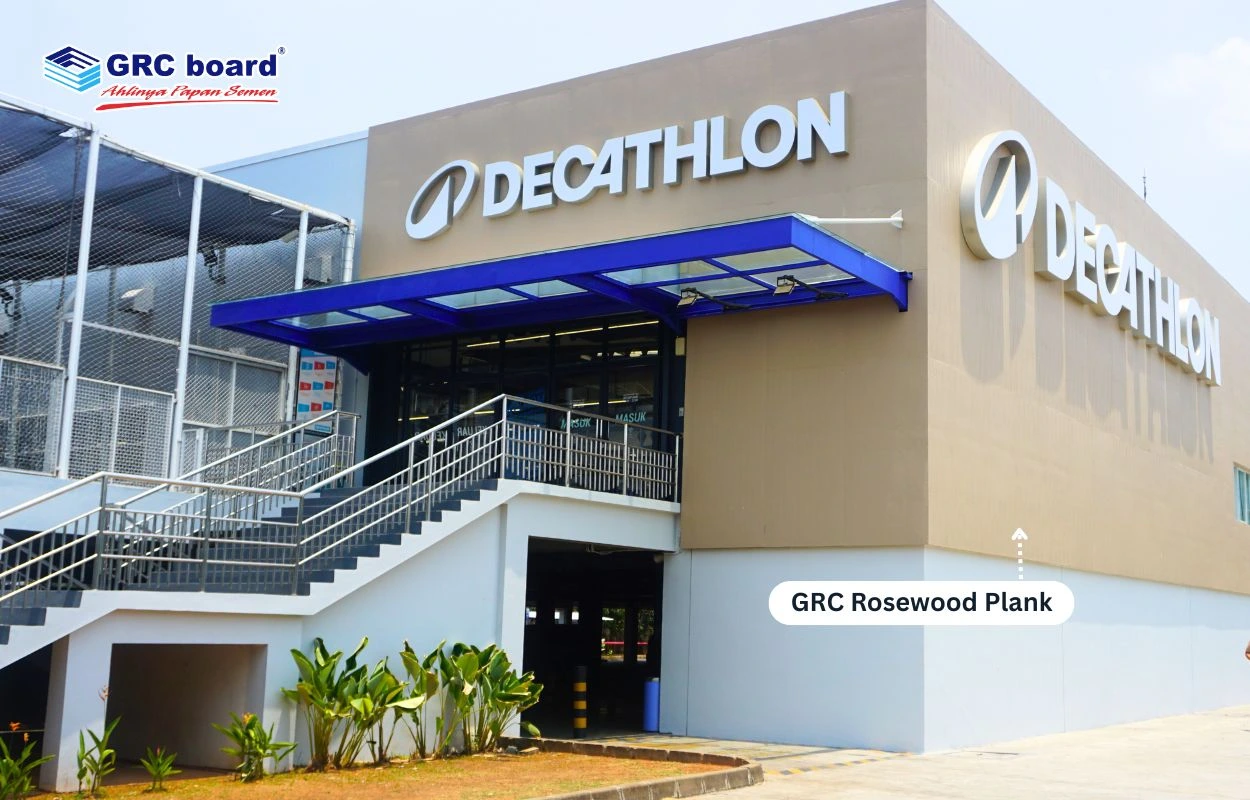 Transformasi Fasad Decathlon dengan GRC Board